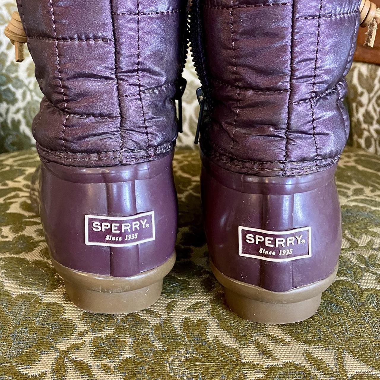 sperry purple boots