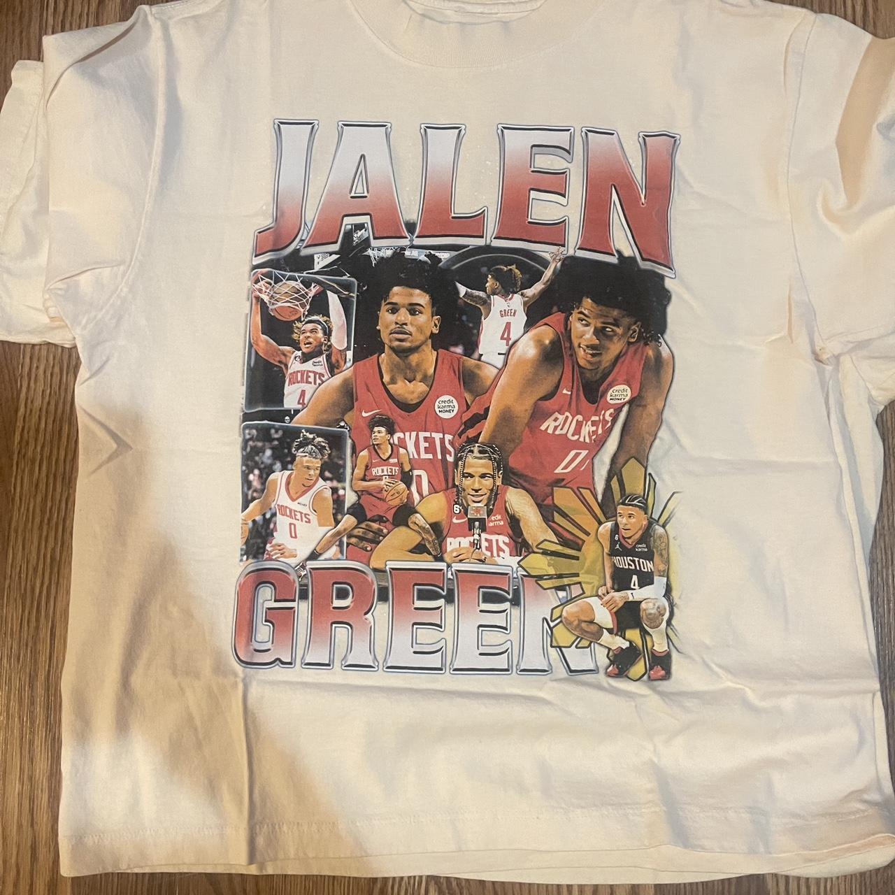 Jalen Green Houston Rockets T Shirt Size Medium - Depop