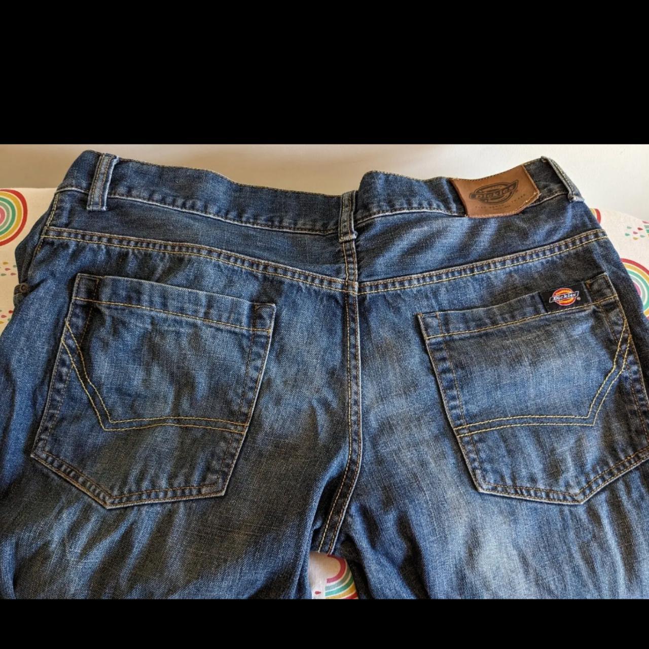 Dickies Jeans Straight Fit Denim Jeans - W38R - Blue... - Depop