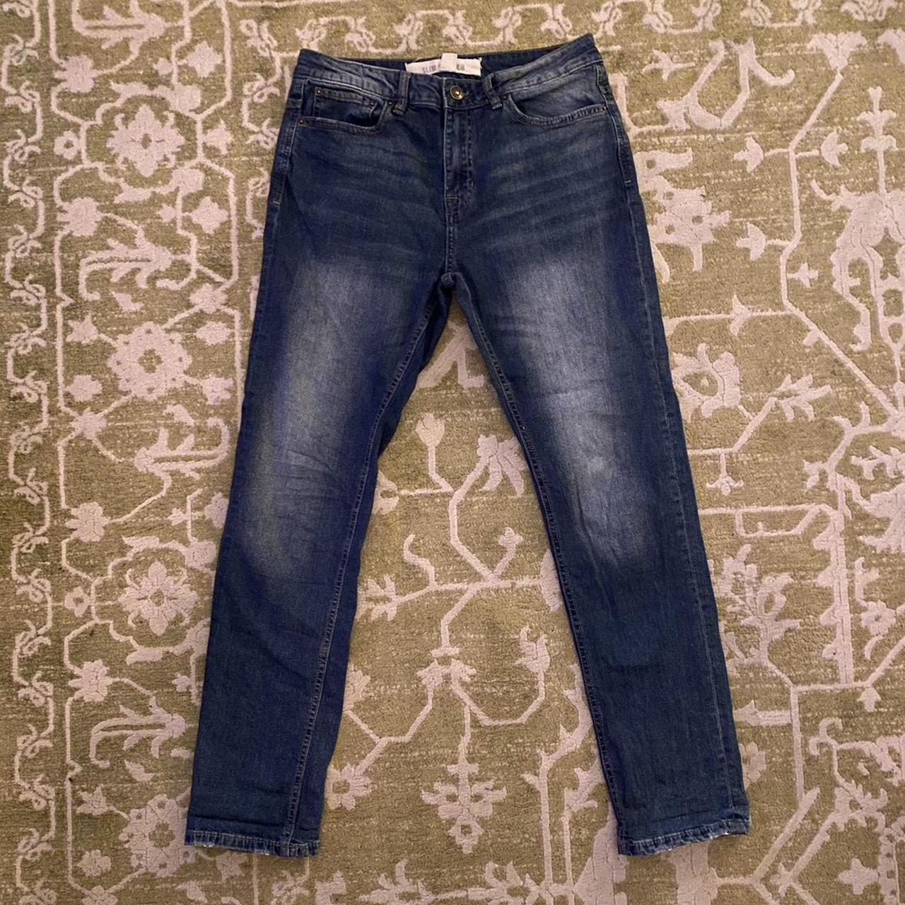 SLIM STRETCH DEMIN JEANS Size 32R(mens) Worn a... - Depop