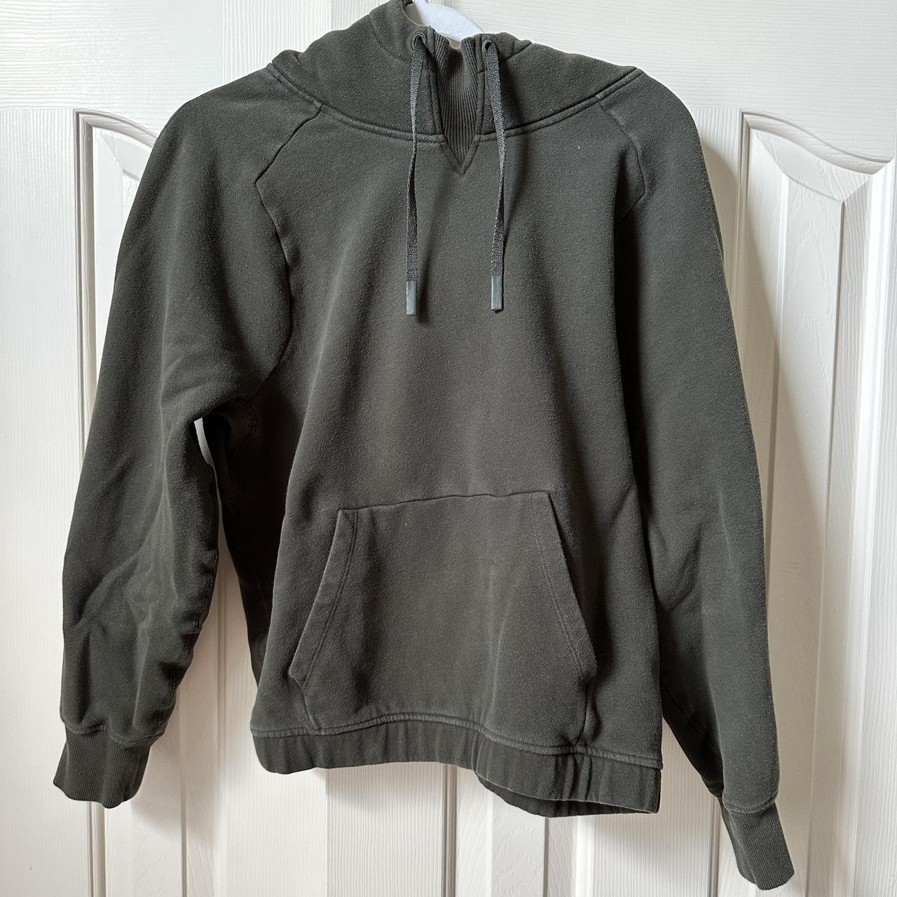 Lululemon Women's Khaki and Green Hoodie | Depop