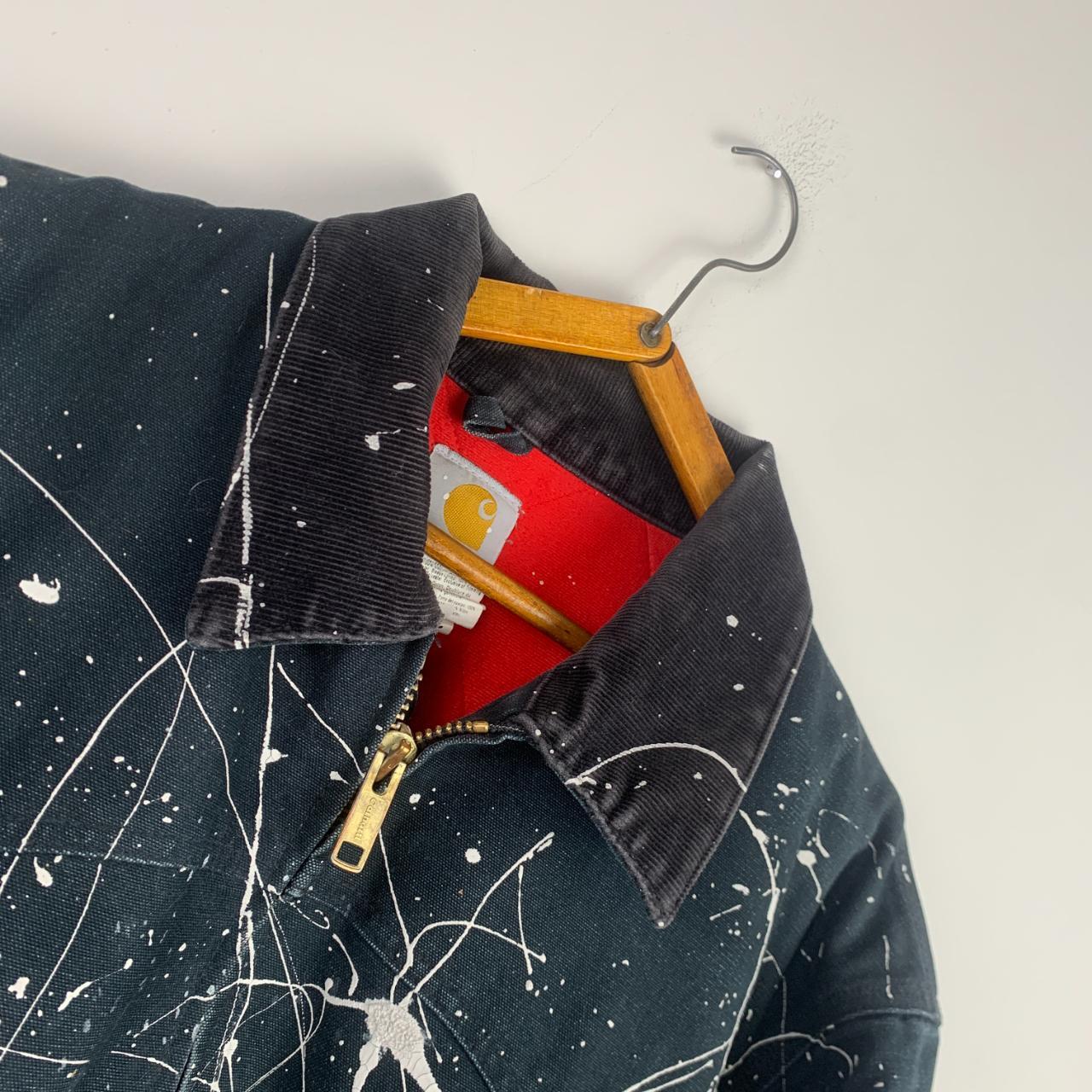 90s Paint Splatter Carhartt Jacket Sick... Depop