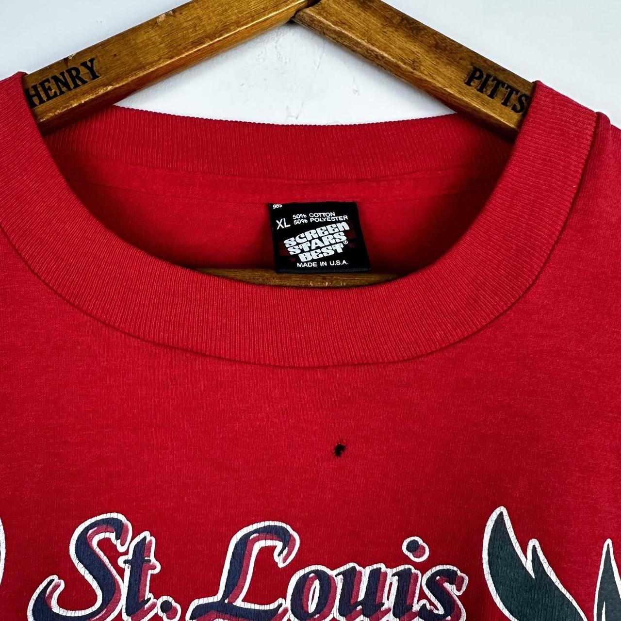 80s Vintage St Louis Cardinals T Shirt / Screen Stars / Small 