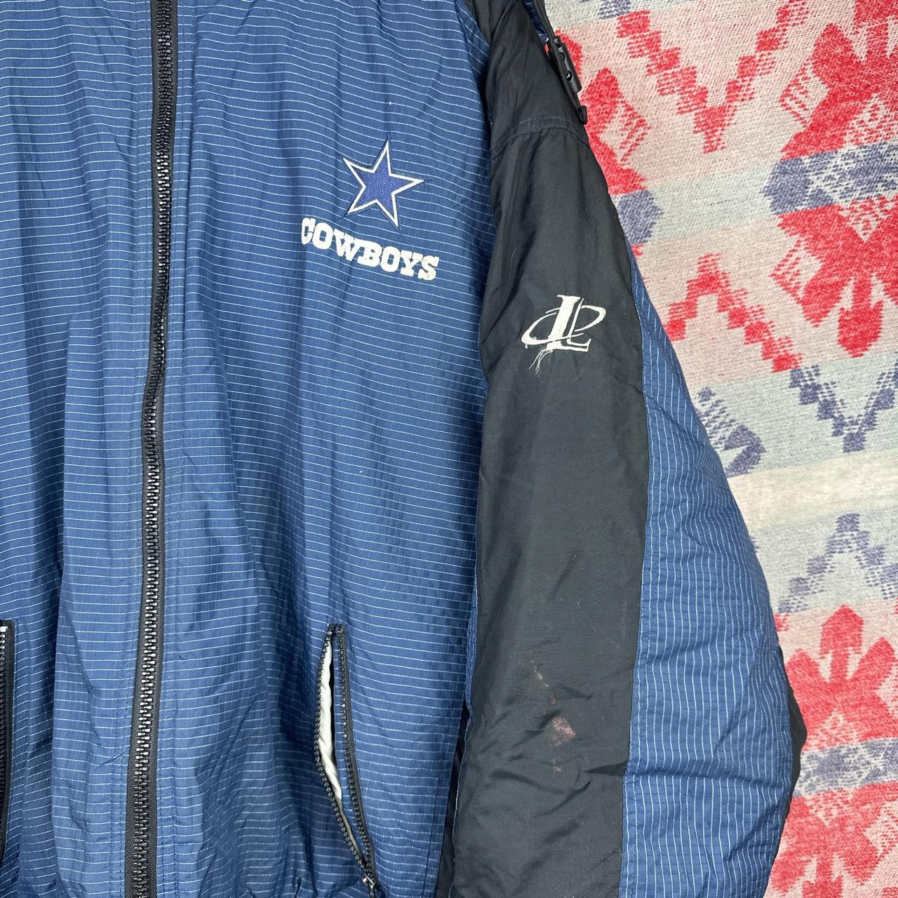 Vintage Dallas Cowboys puffer jacket. Full zip and - Depop