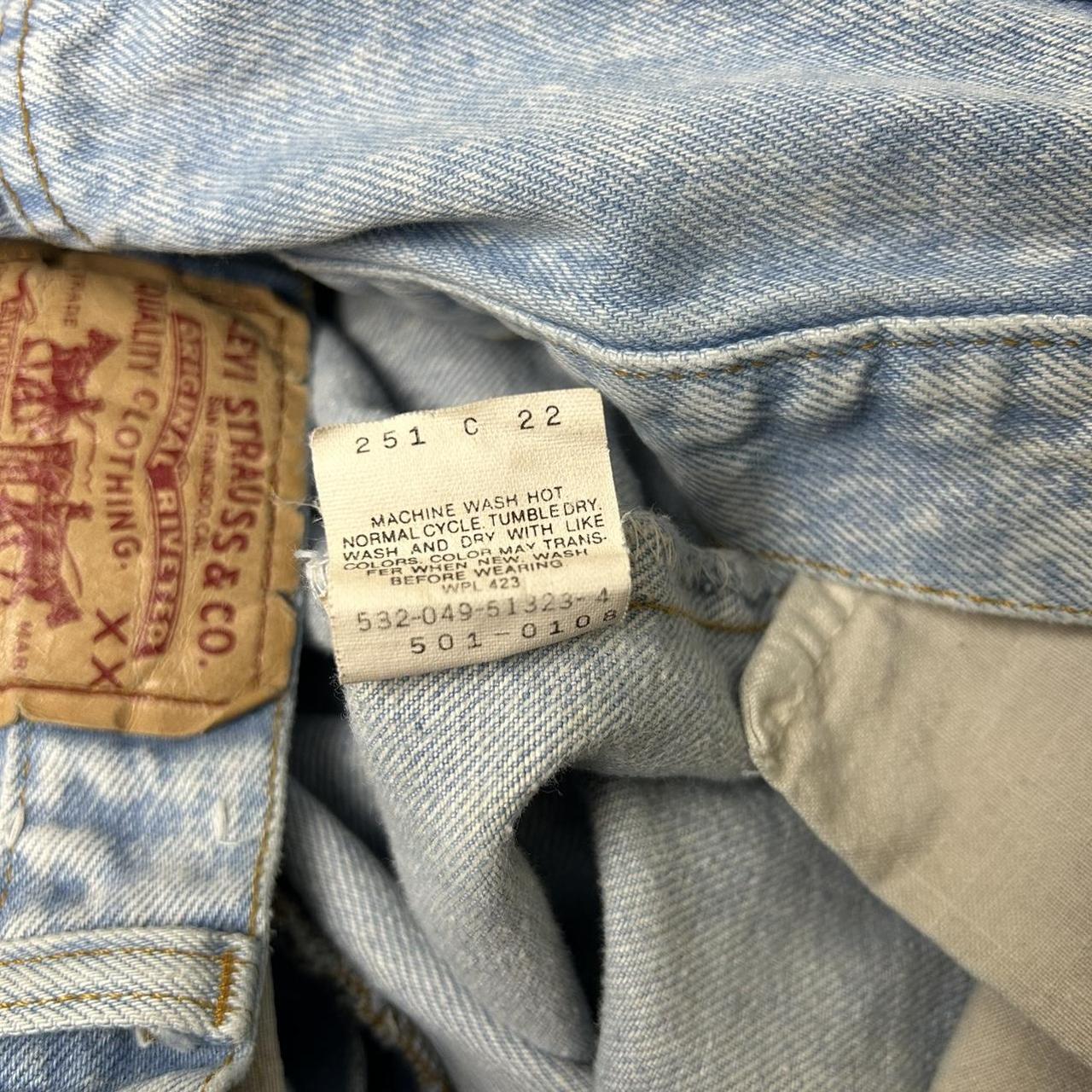 NWT Vintage 1989 Levi's 501 Blue Denim Jeans Size 36x30 Men
