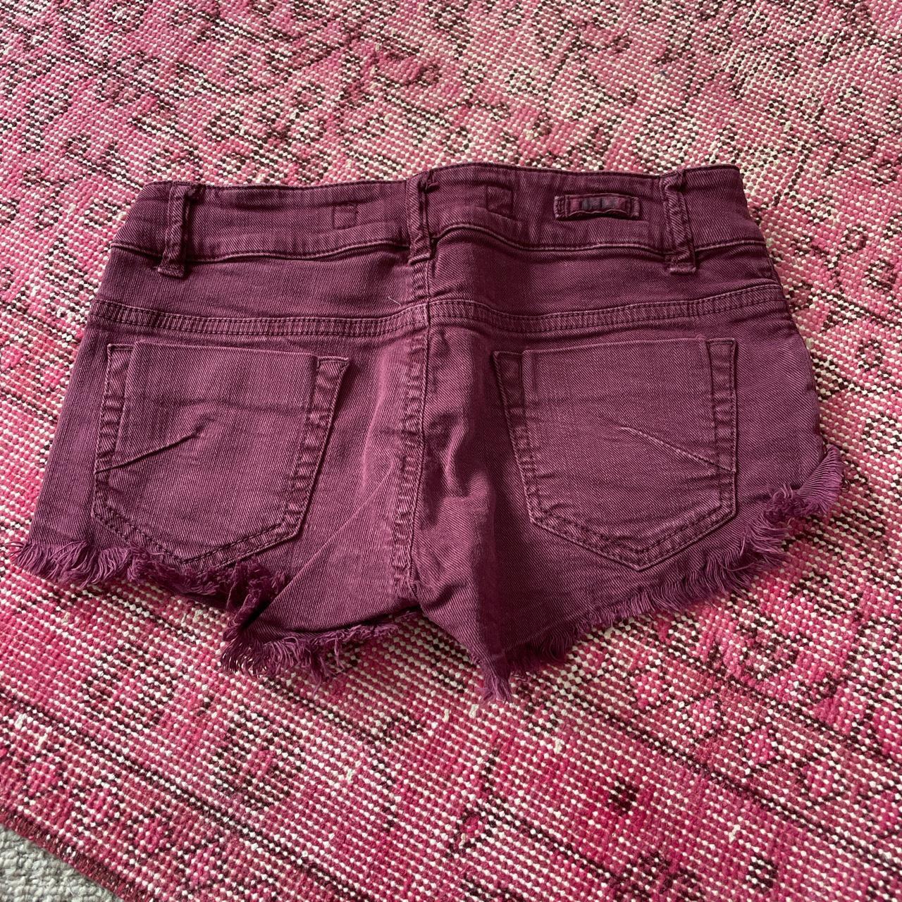 cute maroon brandy booty shorts so cute for summer... - Depop