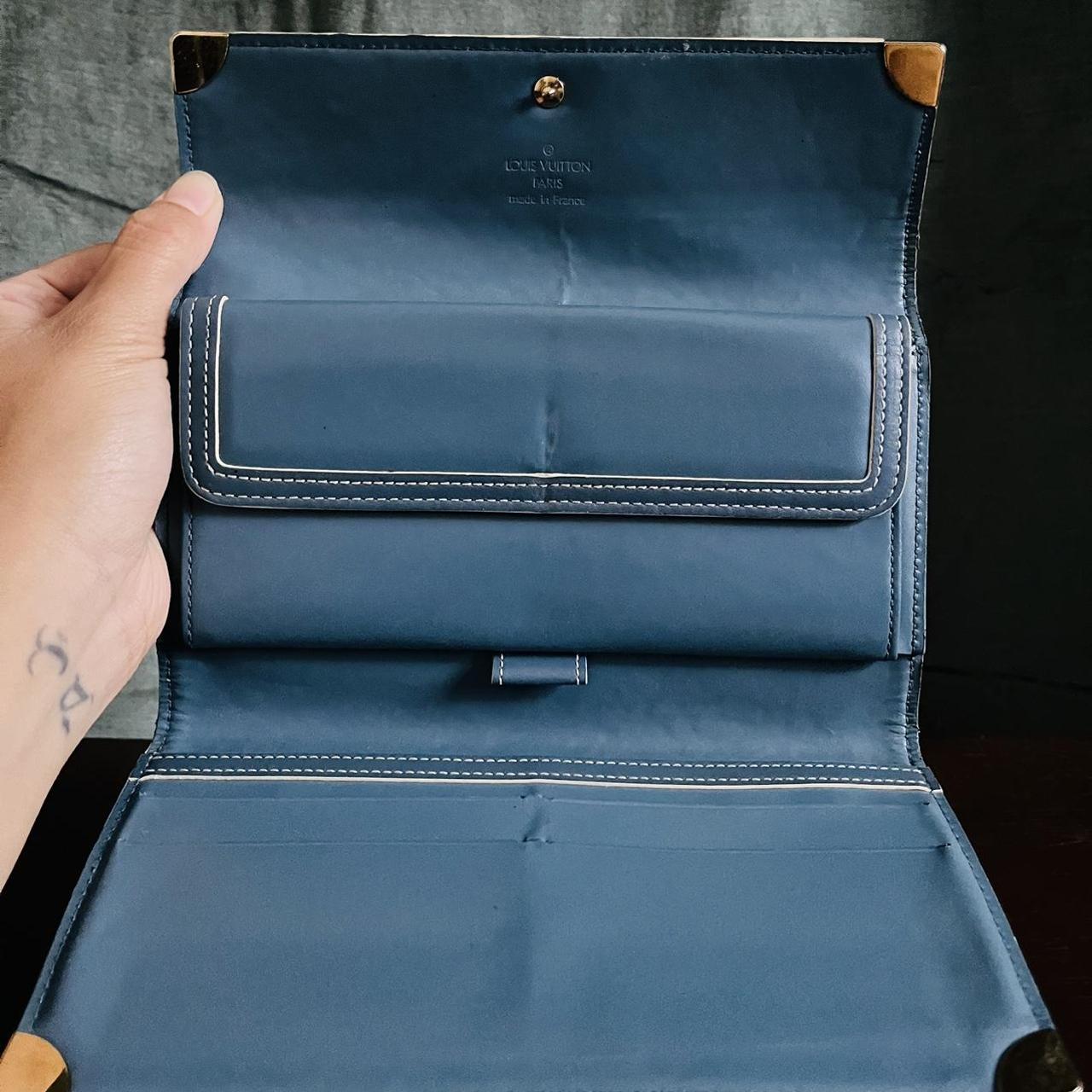 Pre-owned Louis Vuitton tri-fold wallet. Some slight - Depop