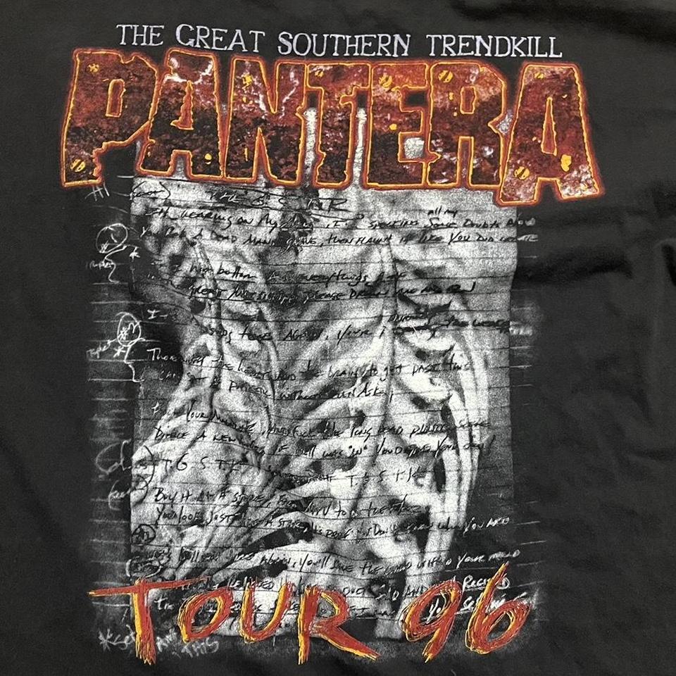 Pantera Vintage T Shirt 1996 The Great Southern Trendkill Tour