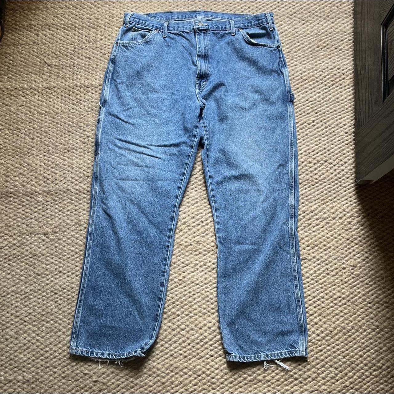 Dickies blue Jean carpenter jeans, tag says 40 x 32 - Depop