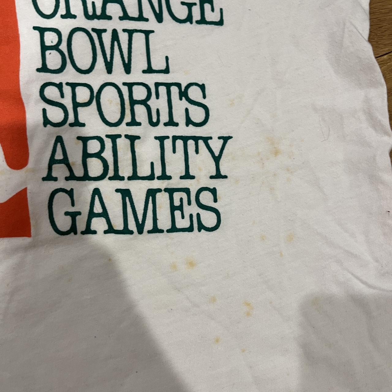 Vintage orange ringer tee. Sports ability games - Depop