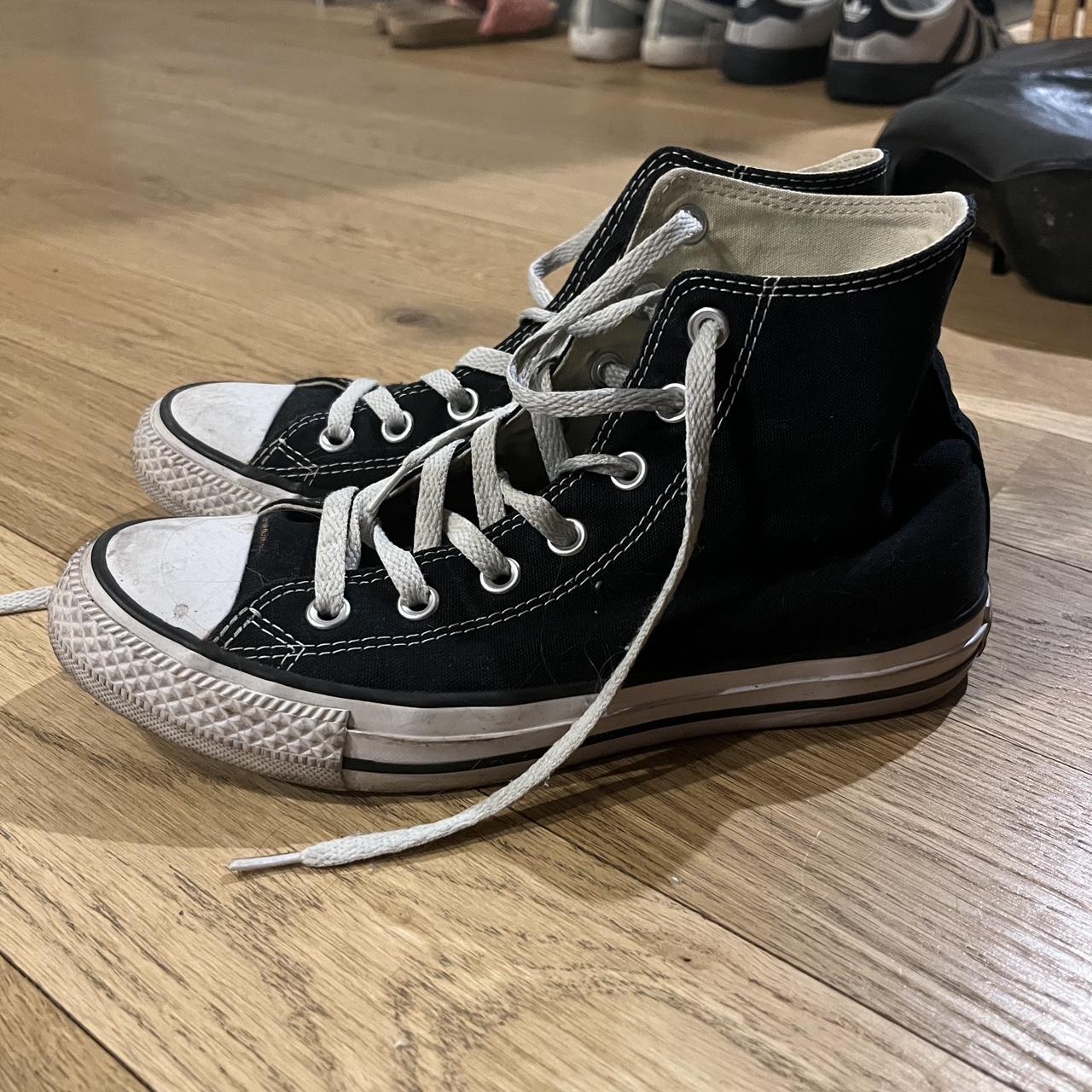 womens black high top converse