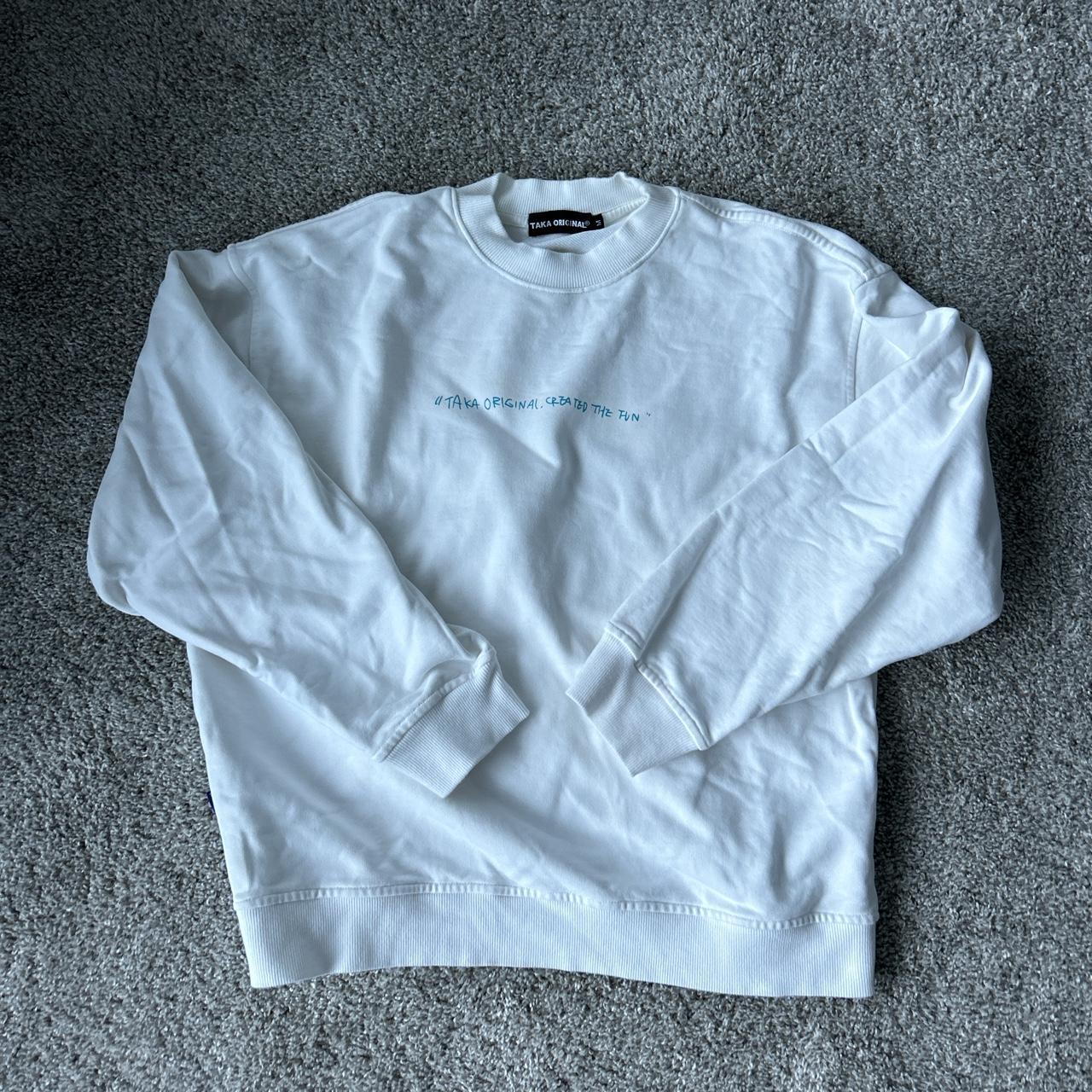 Dazy Womens Crewneck Sweatshirt White Long Sleeve - Depop