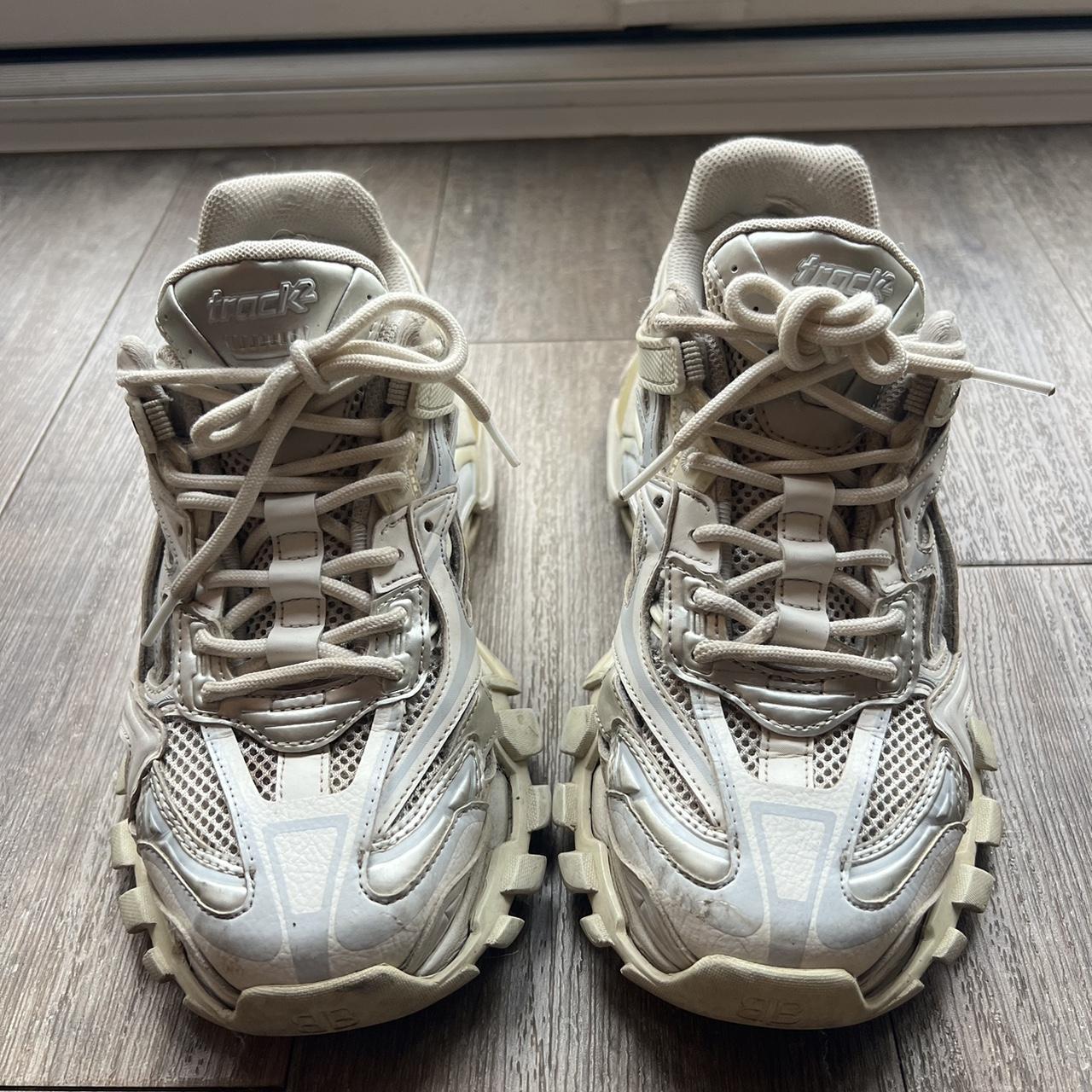 Genuine Balenciaga Tracks White size 6. Slight wear Depop