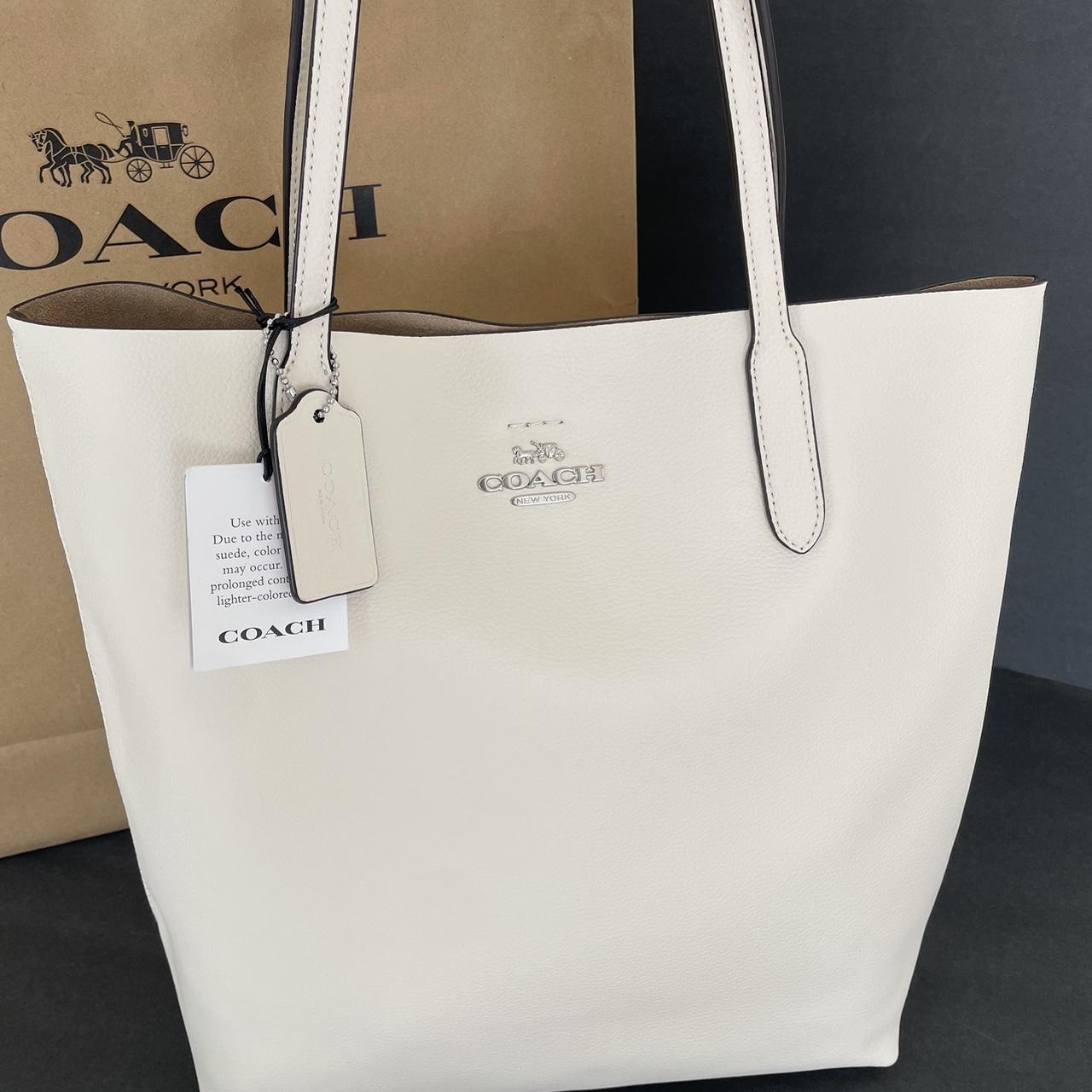 Coach Thea Tote Chalk White CP037 Brand New With... - Depop