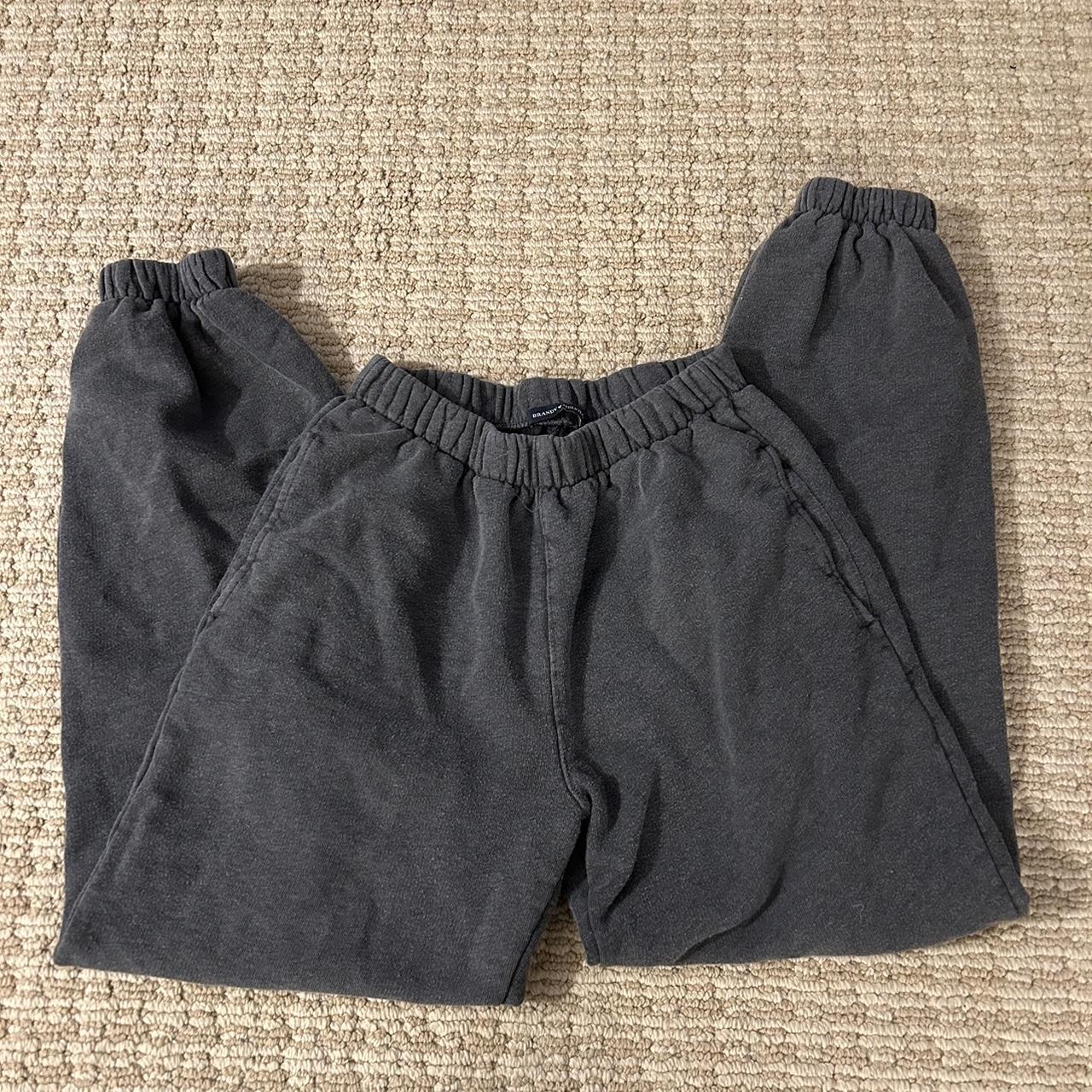 brandy melville dark grey rosa sweatpants Depop