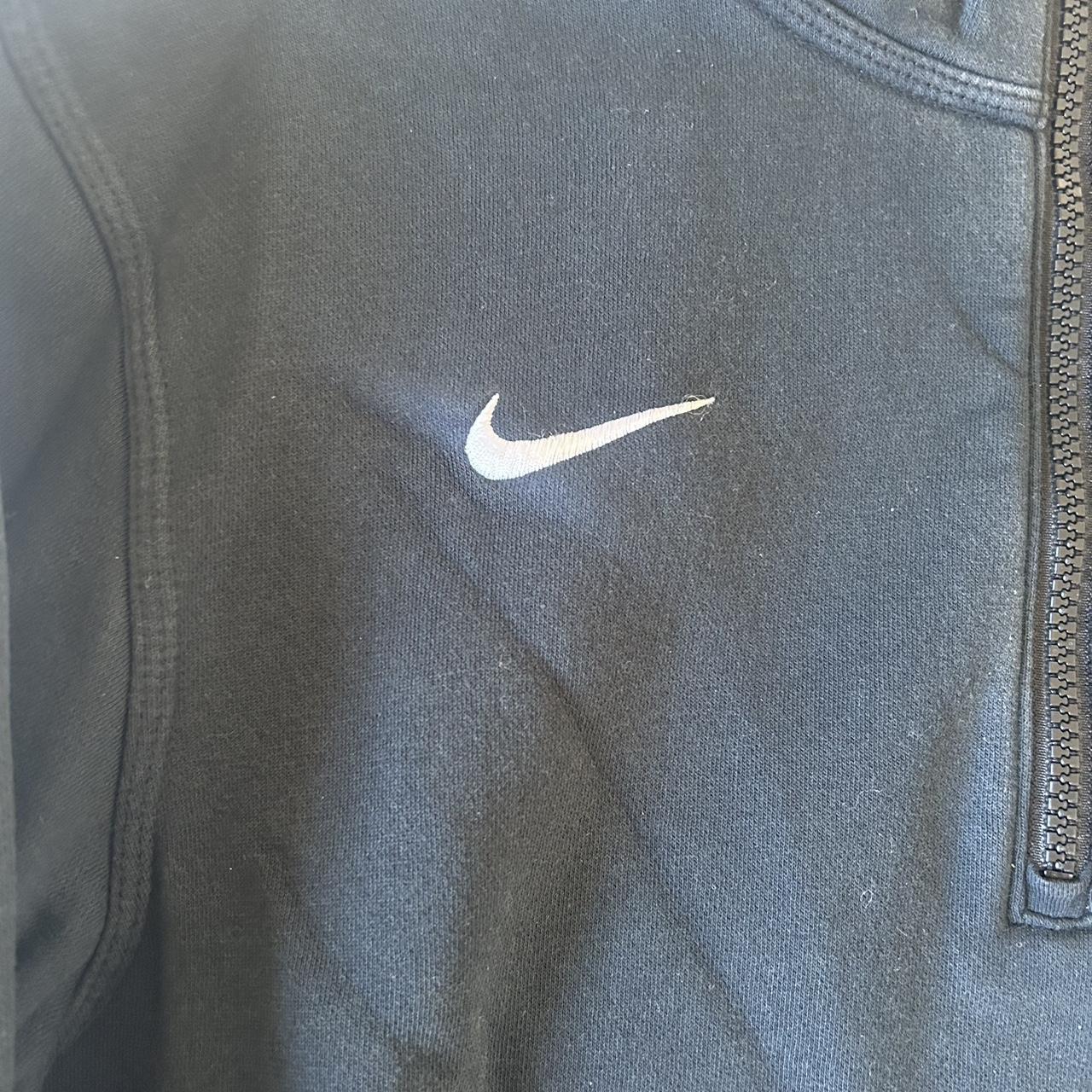 Nike embroidered swoosh quarter zip. Size small but... - Depop
