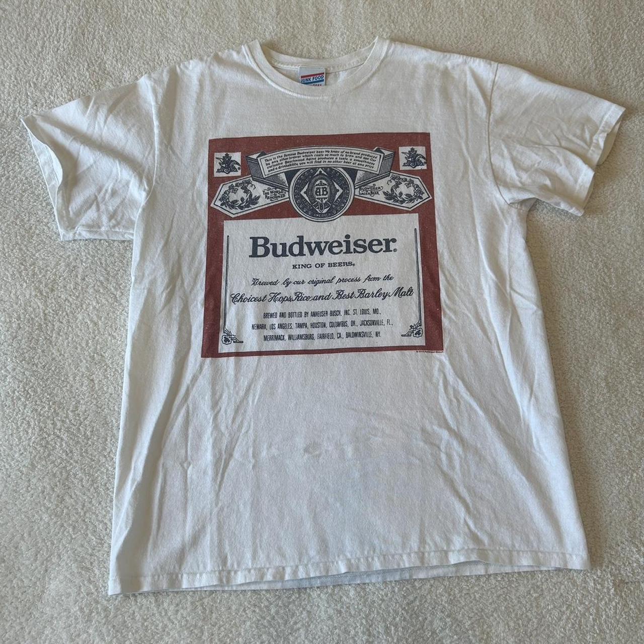 Urban outfitters Budweiser tshirt. Size small. No... - Depop