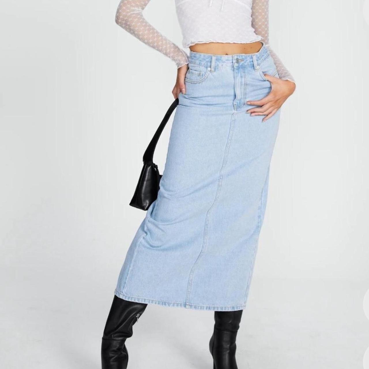 Glassons denim midi skirt Size 8 Perfect condition