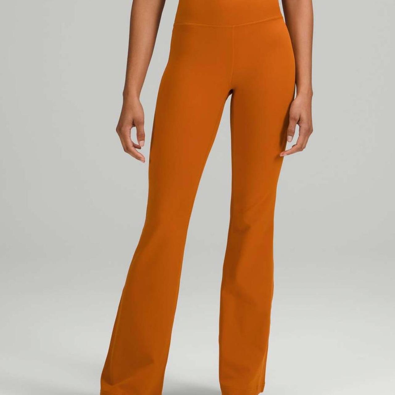 Lululemon Groove Super-High-Rise Flared Pant Nulu - Roasted Orange