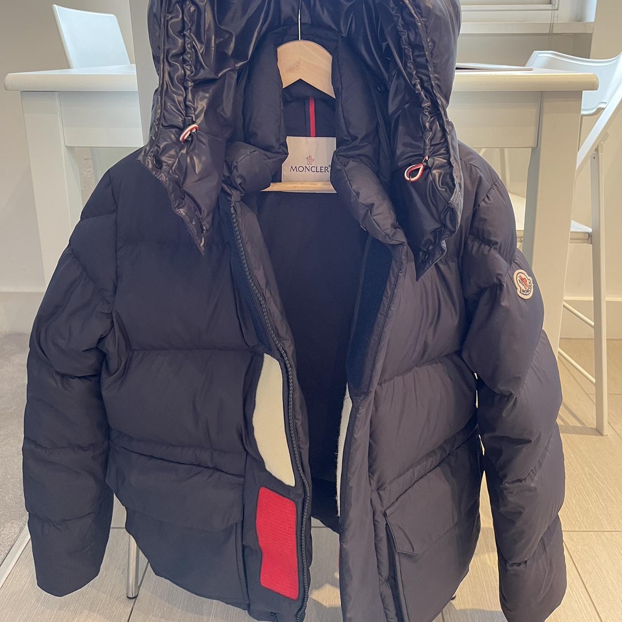 Moncler glacier quilted shell sienna jacket in navy