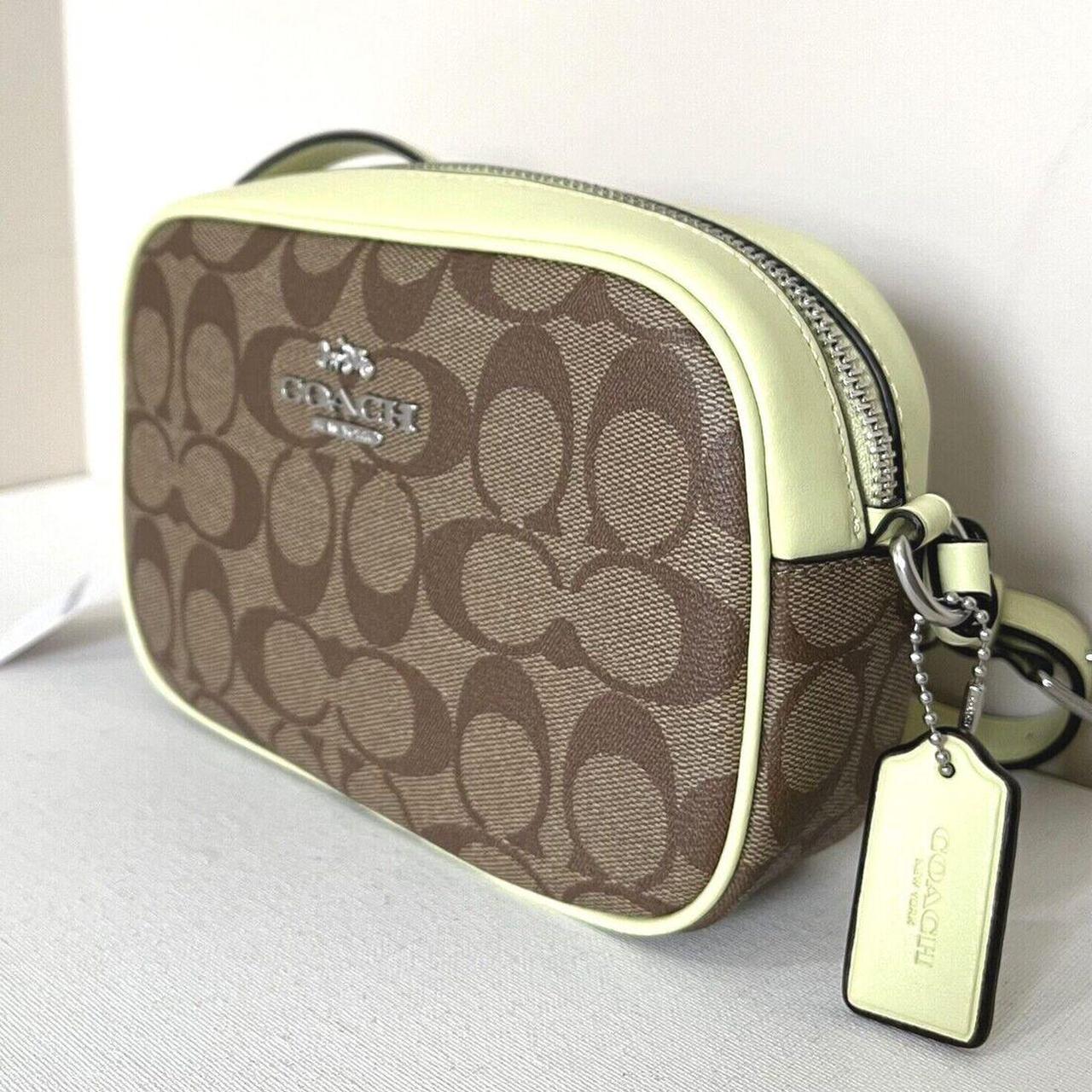 Coach 2024 Signature Mini Jamie Camera Bag (Khaki/Pale Lime)