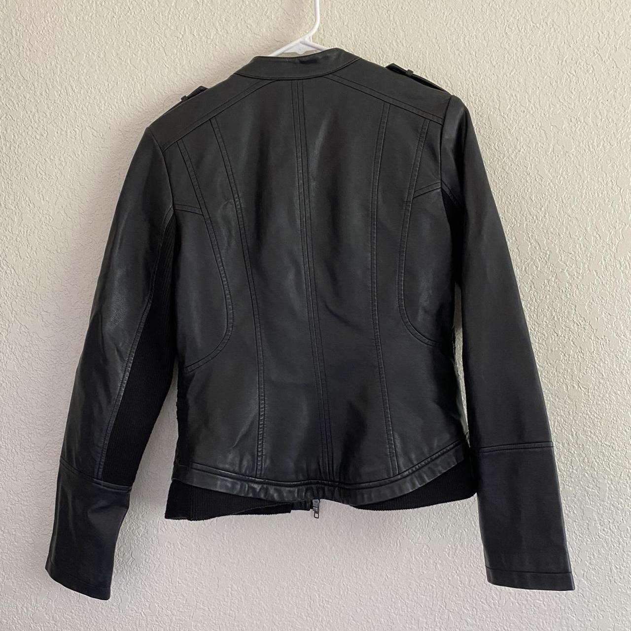 leather jacket (ana a new approach) size small in... - Depop