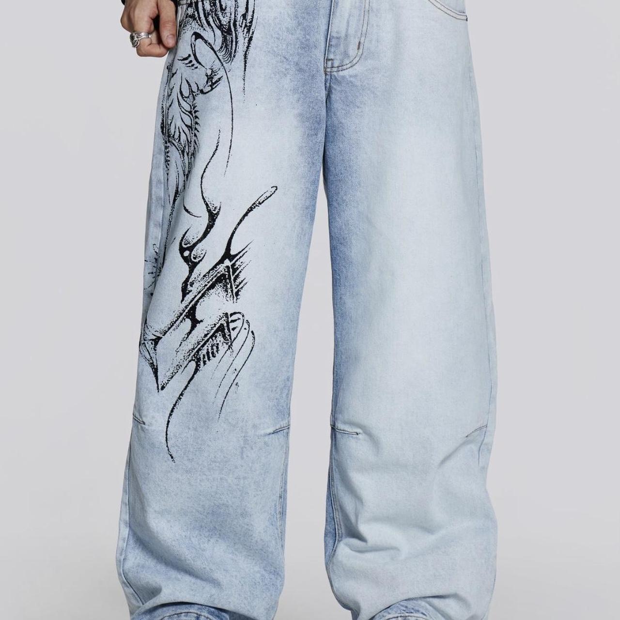 JADED LONDON DECAL COLOSSUS JEANS