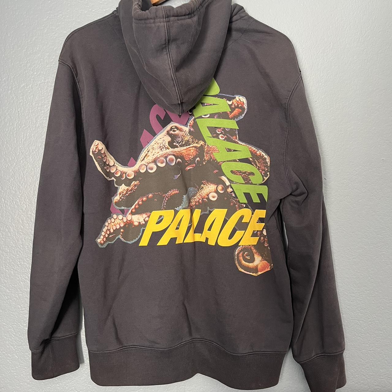 Palace Octopus hoodie. Minor fading and small stains Depop