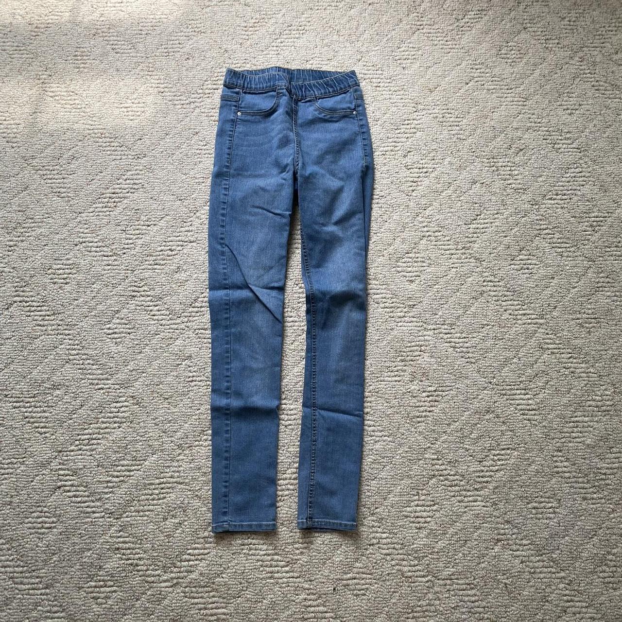 H&M Jeggings  Blue Size 4 ❗️PLEASE DM IF YOU HAVE - Depop