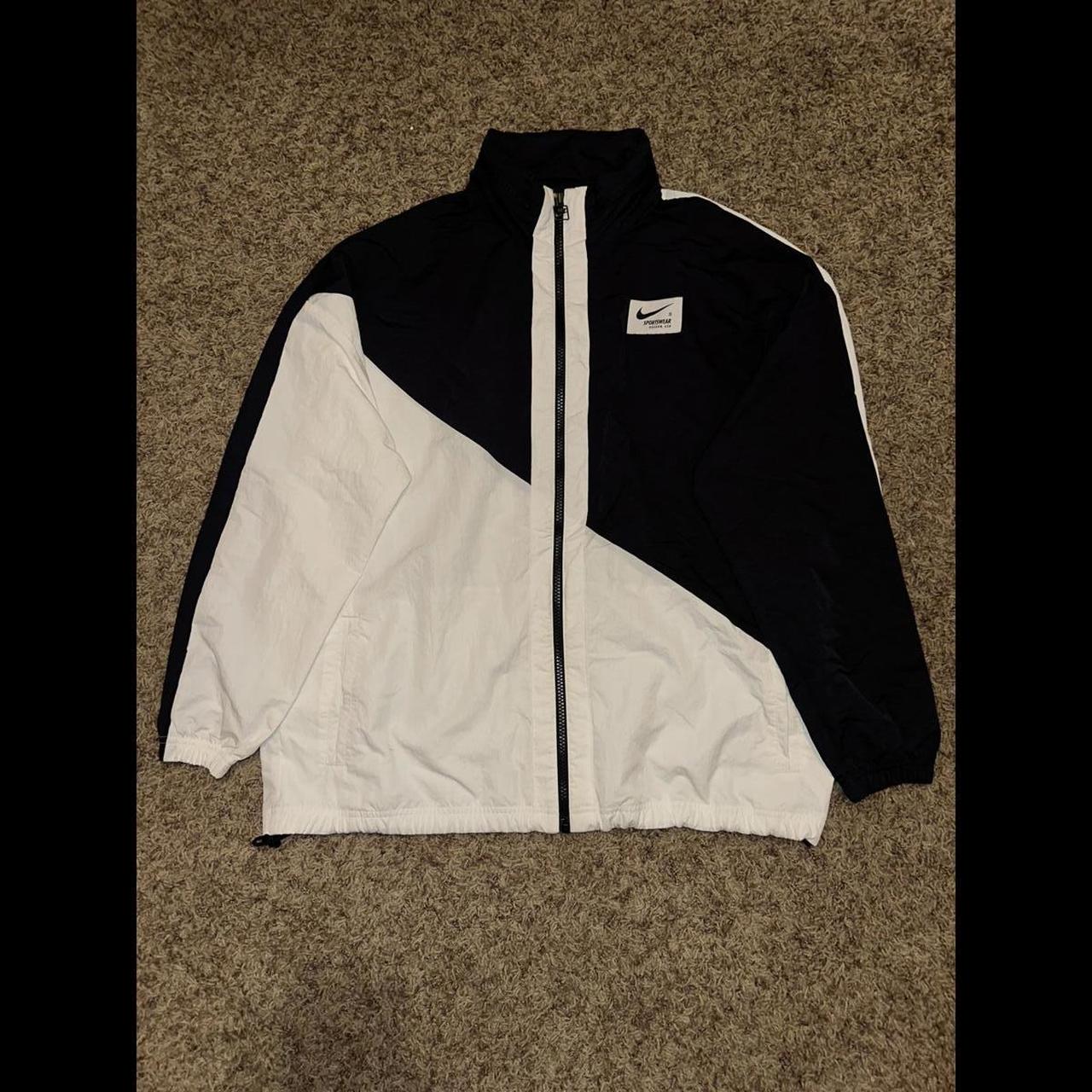 Nike black and orders white coat