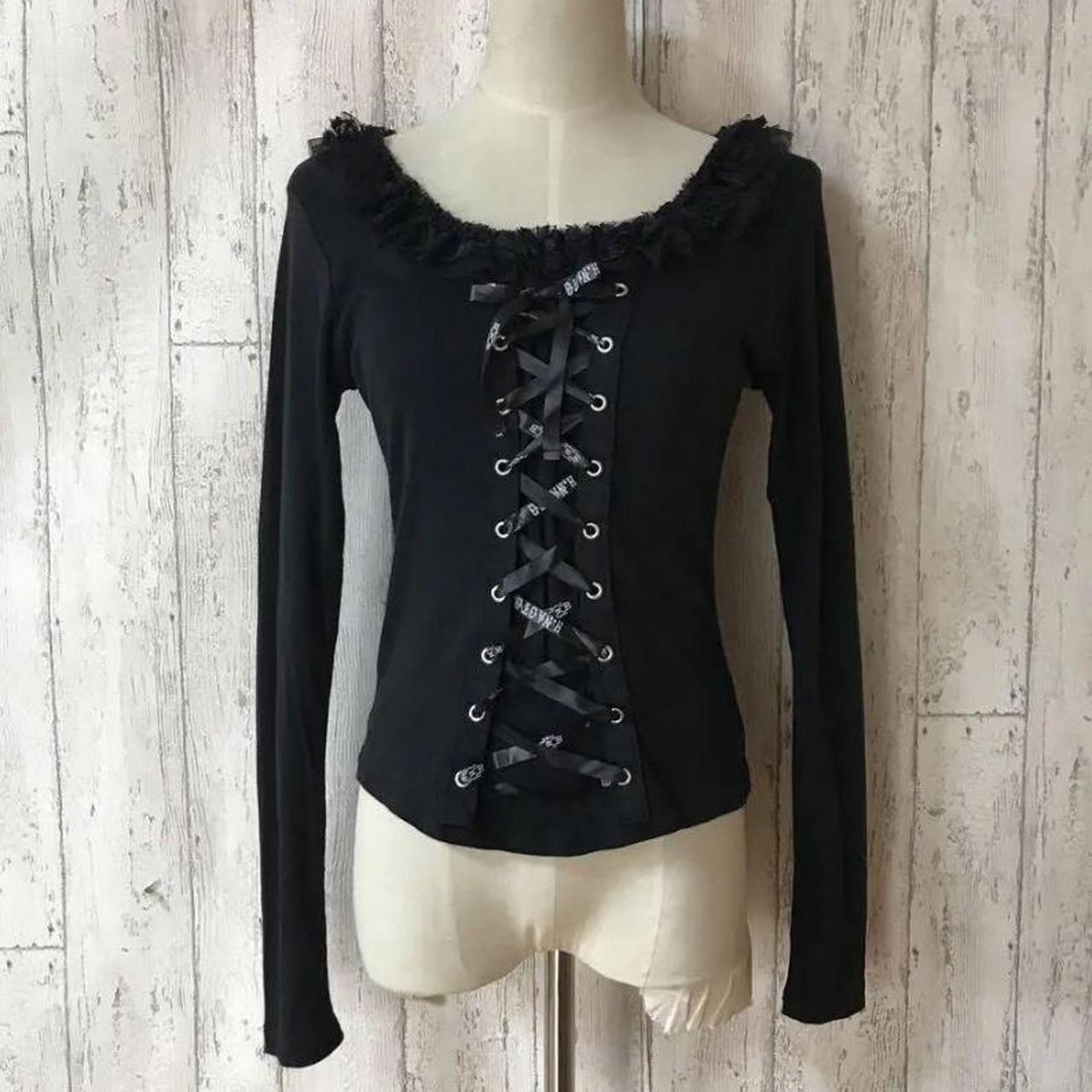 H.naoto blood laced shirt long sleeve Medium fits small | Depop