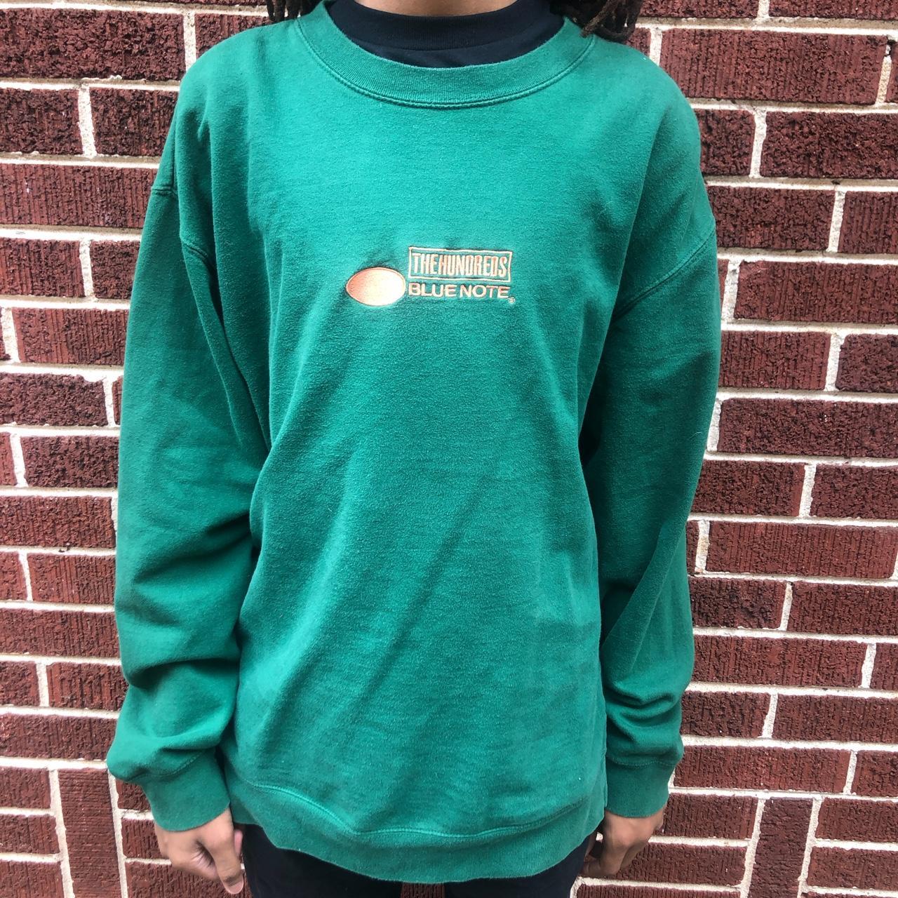 Vintage Men's Sweatshirt - Green - XXL