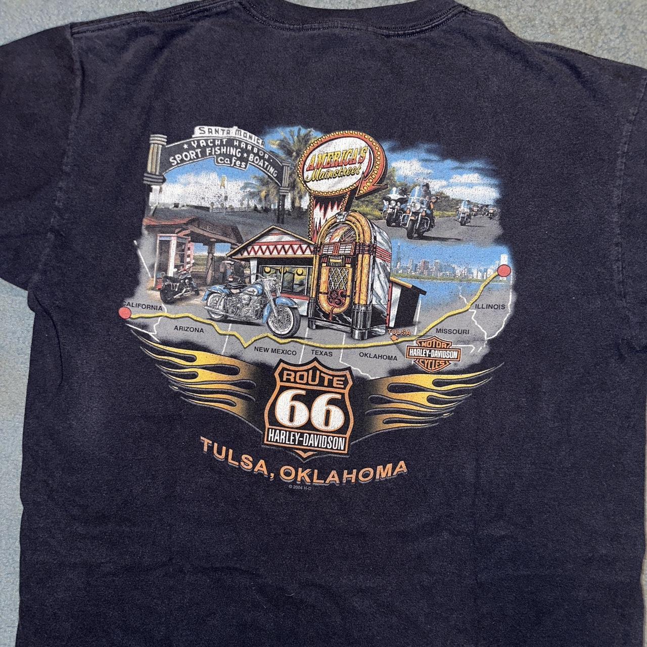 90's Vintage Harley Davidson Tulsa, OK Route 66... - Depop