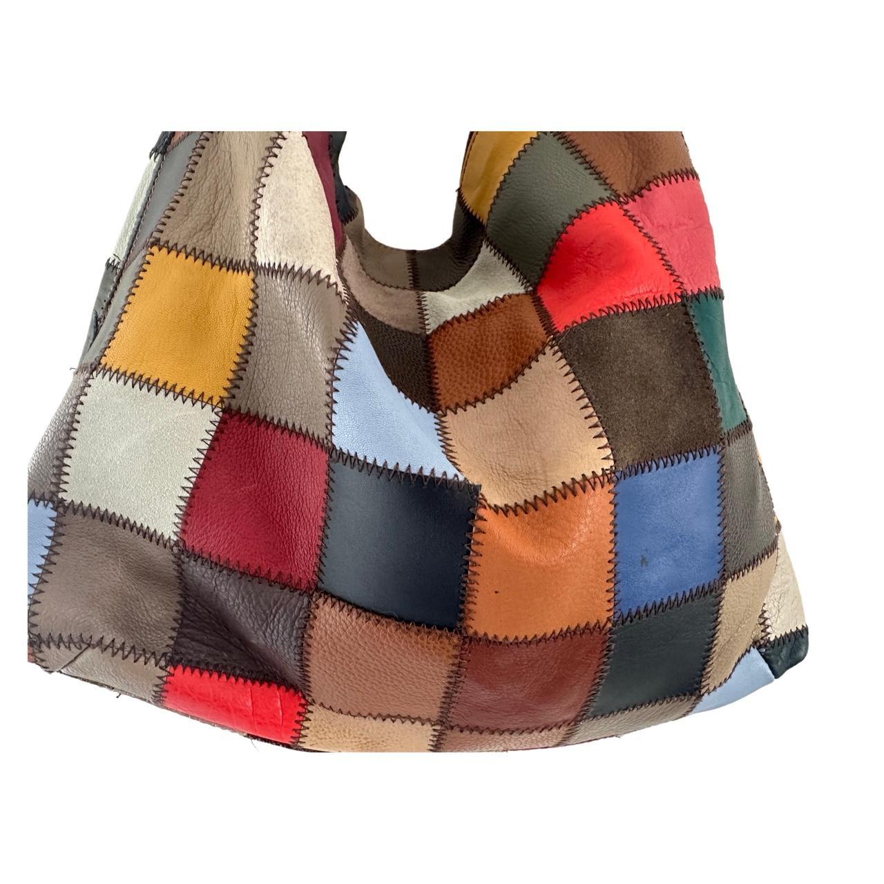 Women's Bag - Multi – Multicoloured patchwork lea… - image 2