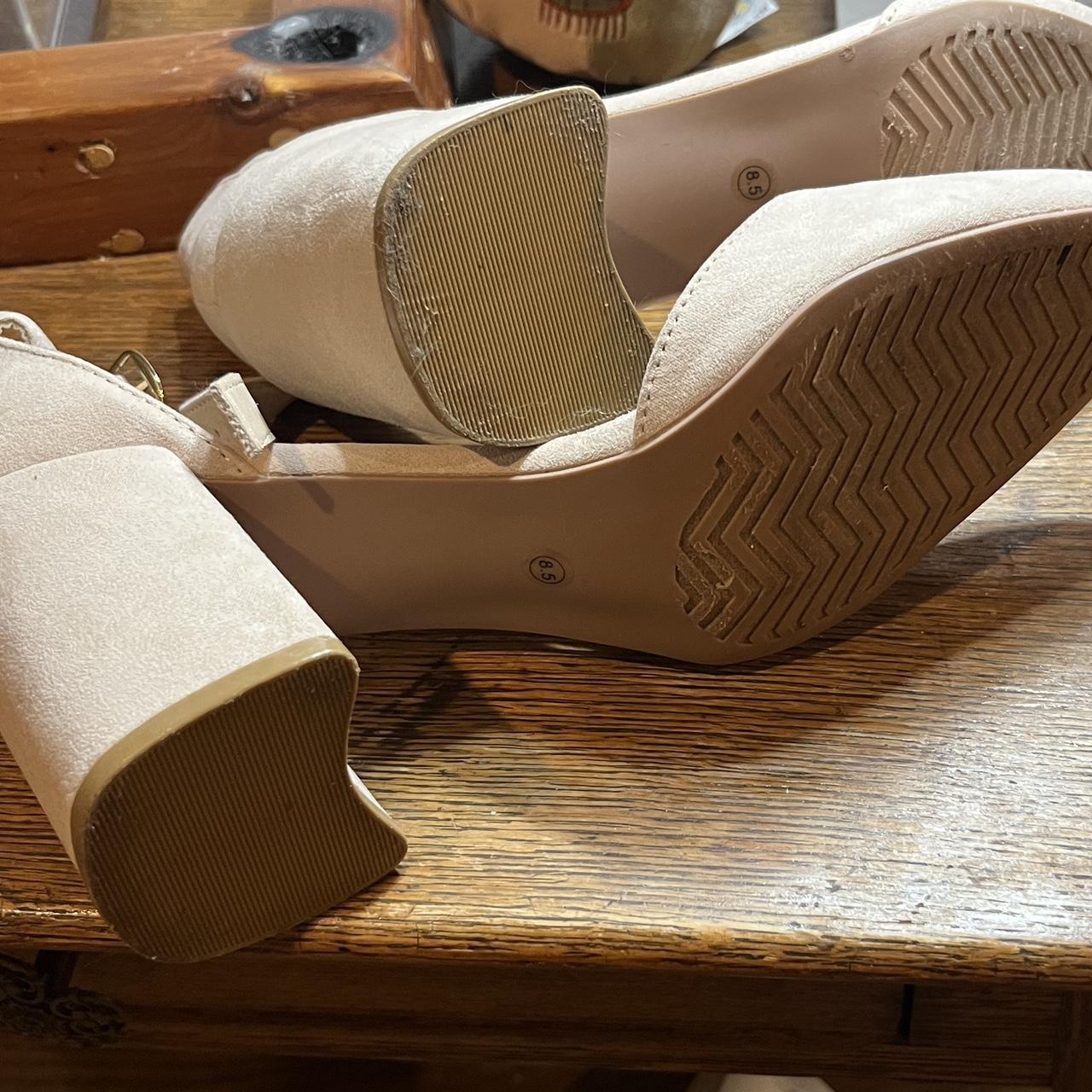 Lulus nude heels with ankle strap the perfect... - Depop