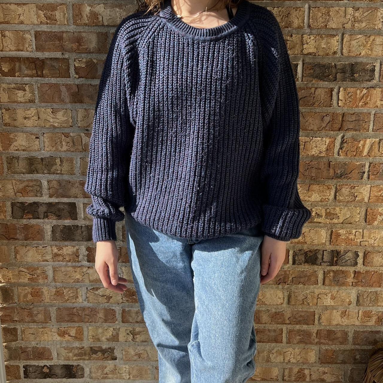 Purple Blue Sweater! Brand: Sweater Graphix Size:... - Depop