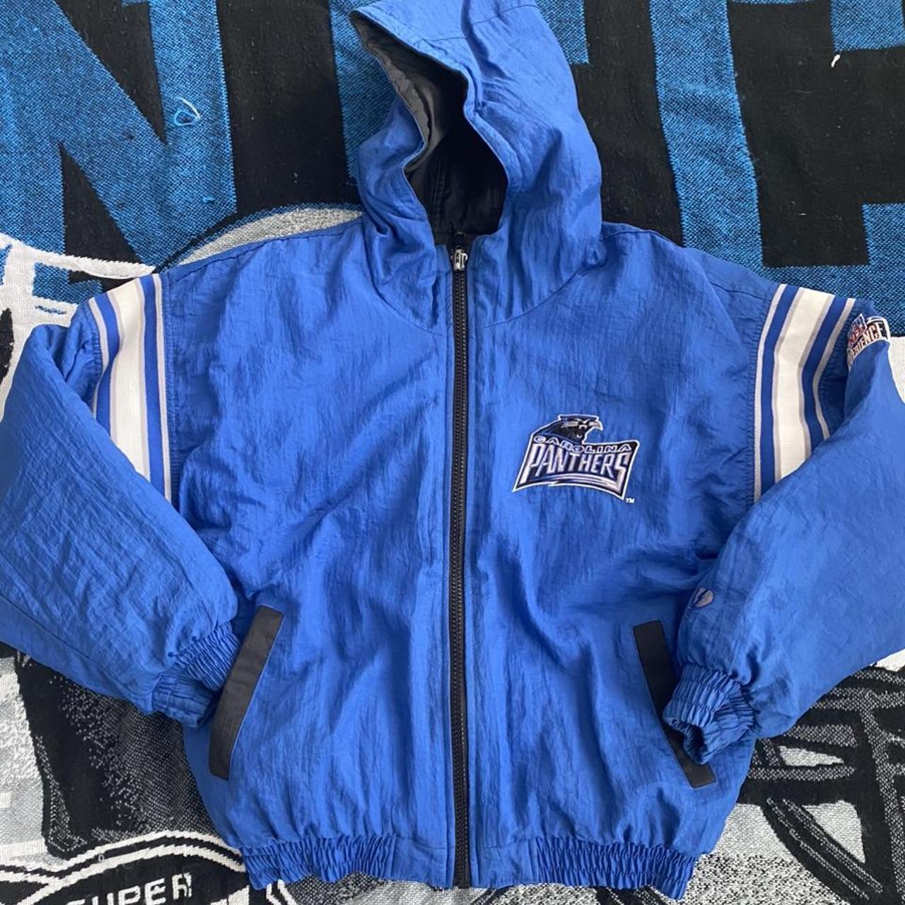 90's Carolina Panthers Puffer Jacket Size Large