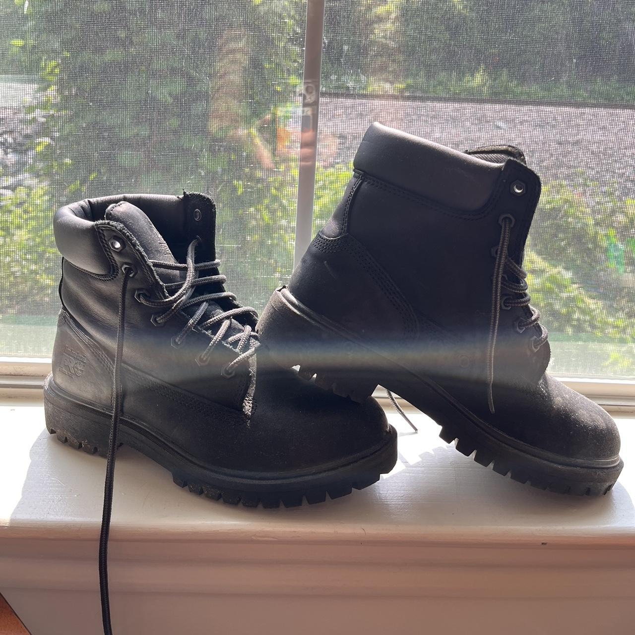 Timberland Women's Black Boots | Depop