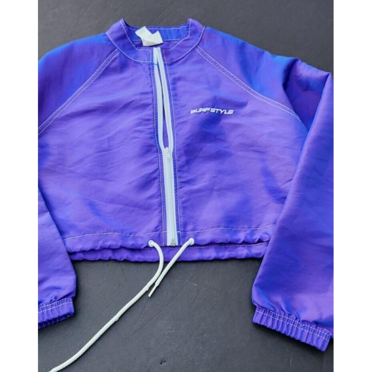 Surf Style Womens S Beach Jacket Iridescent Purple... Depop