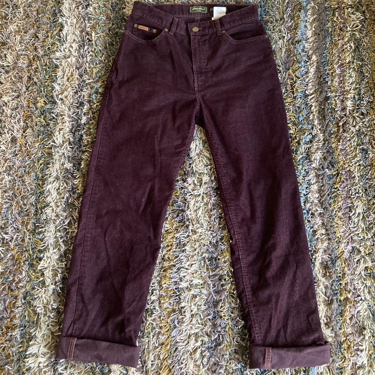 Eddie Bauer Women's Brown and Burgundy Trousers