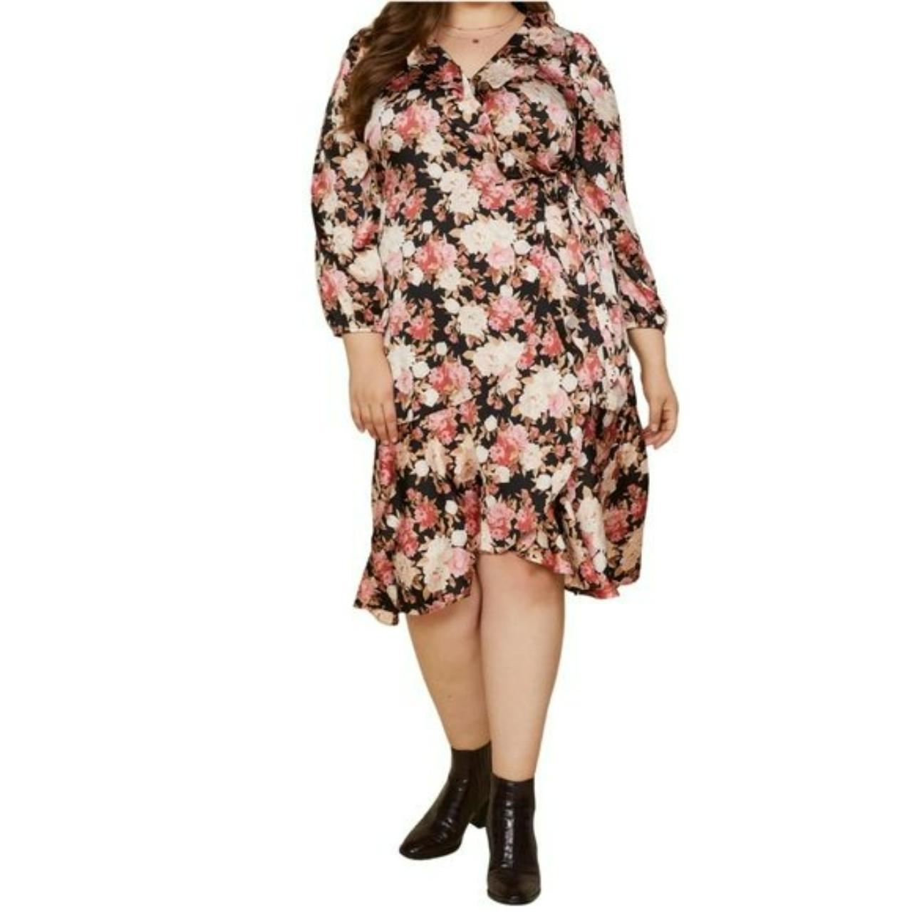 Women's Black and Pink Dress Depop