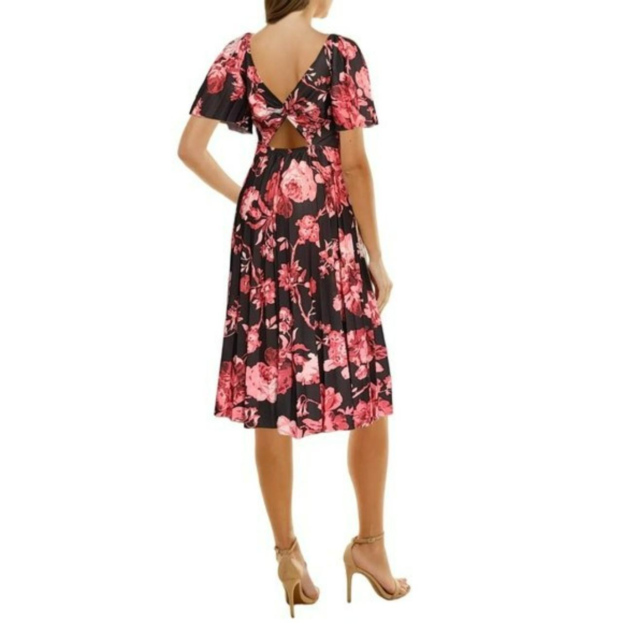 ASOS Women's Black and Pink Dress Depop