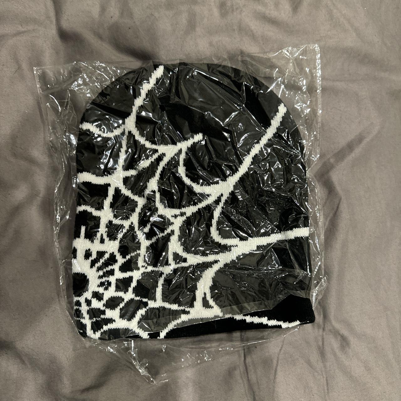 Goth Spider Web Jacquard Beanie Y2K Knitted Warm Hip Depop