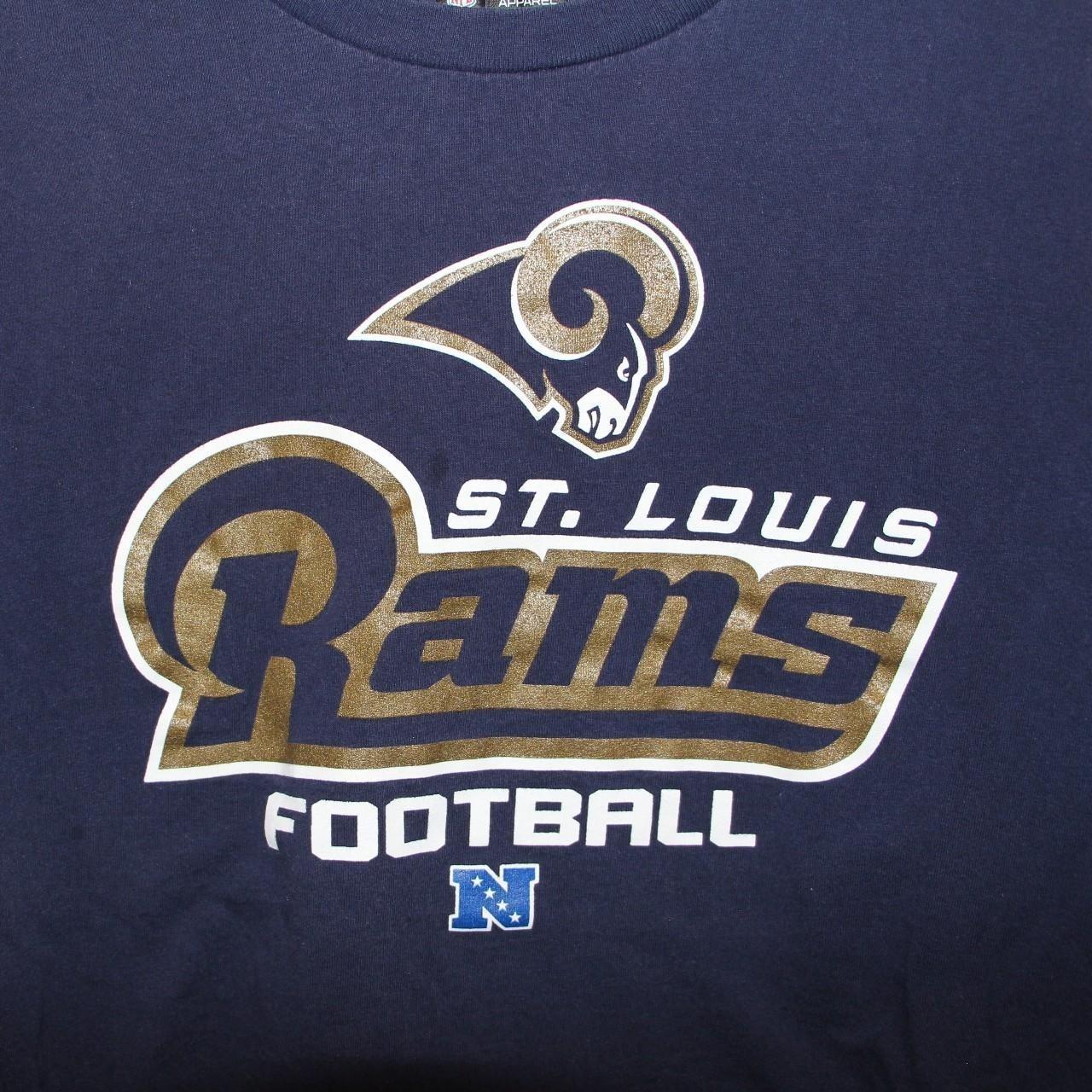 Nike Dri Fit Men's St. Louis Rams Football Navy - Depop