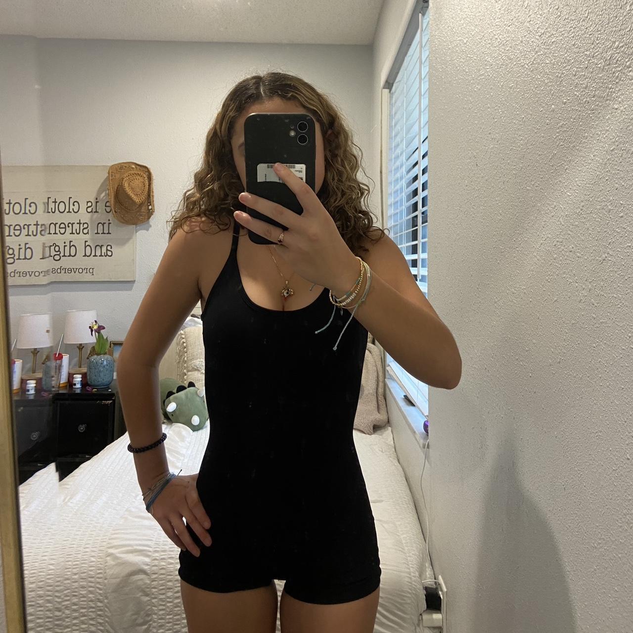 Athletic romper size s Built in bra and literally - Depop