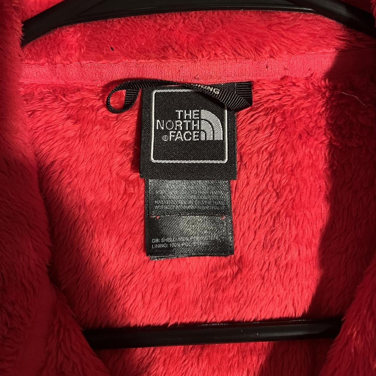 The North Face Fluffy Red Sweater - Depop