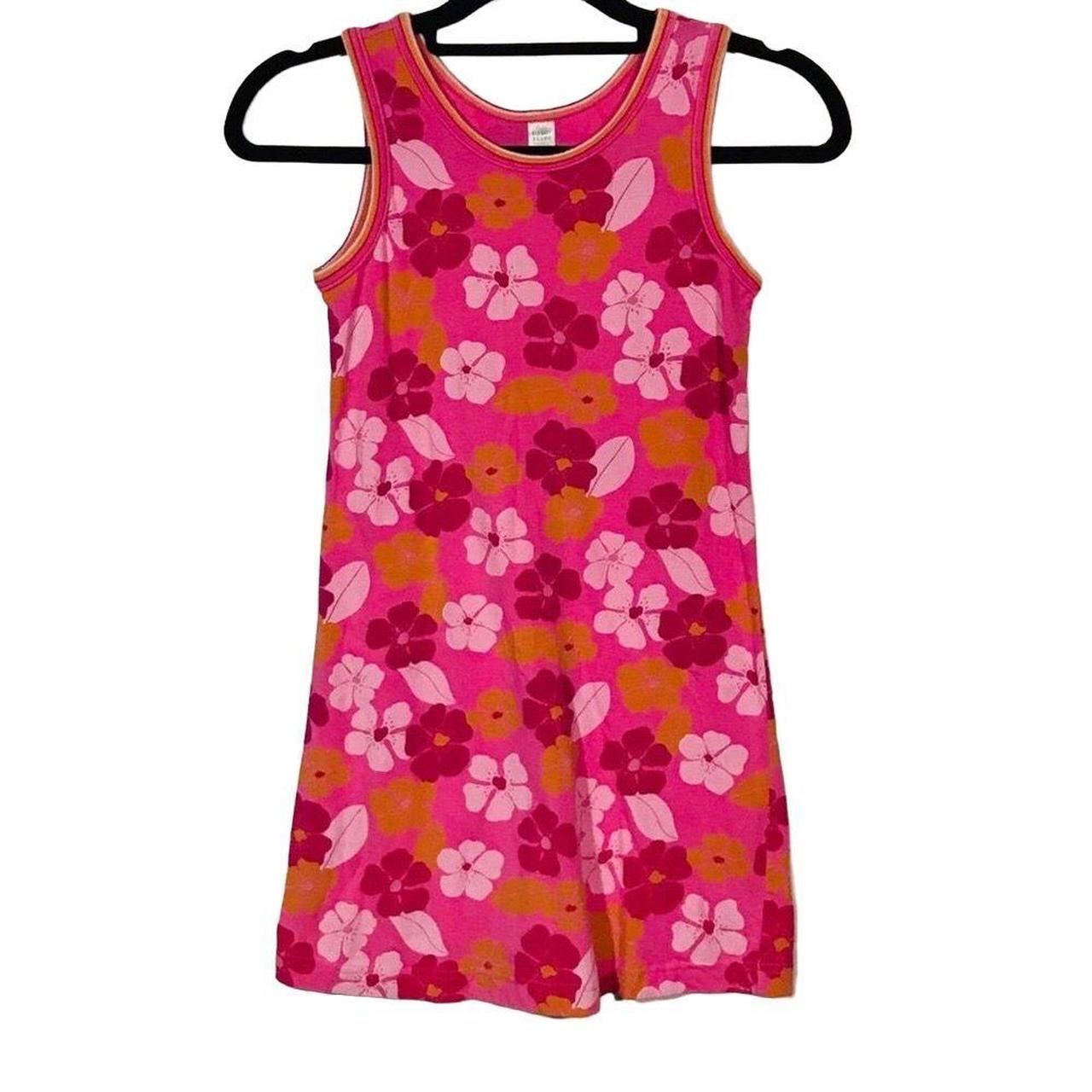 Old Navy Little Girl Dress Size Medium Pink Flowers... Depop