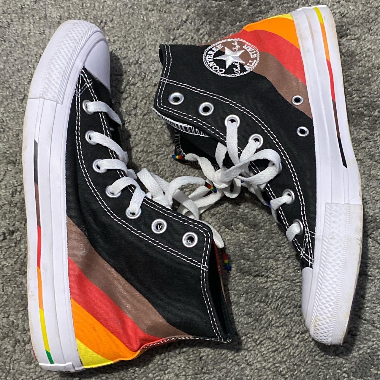 Black hotsell pride converse