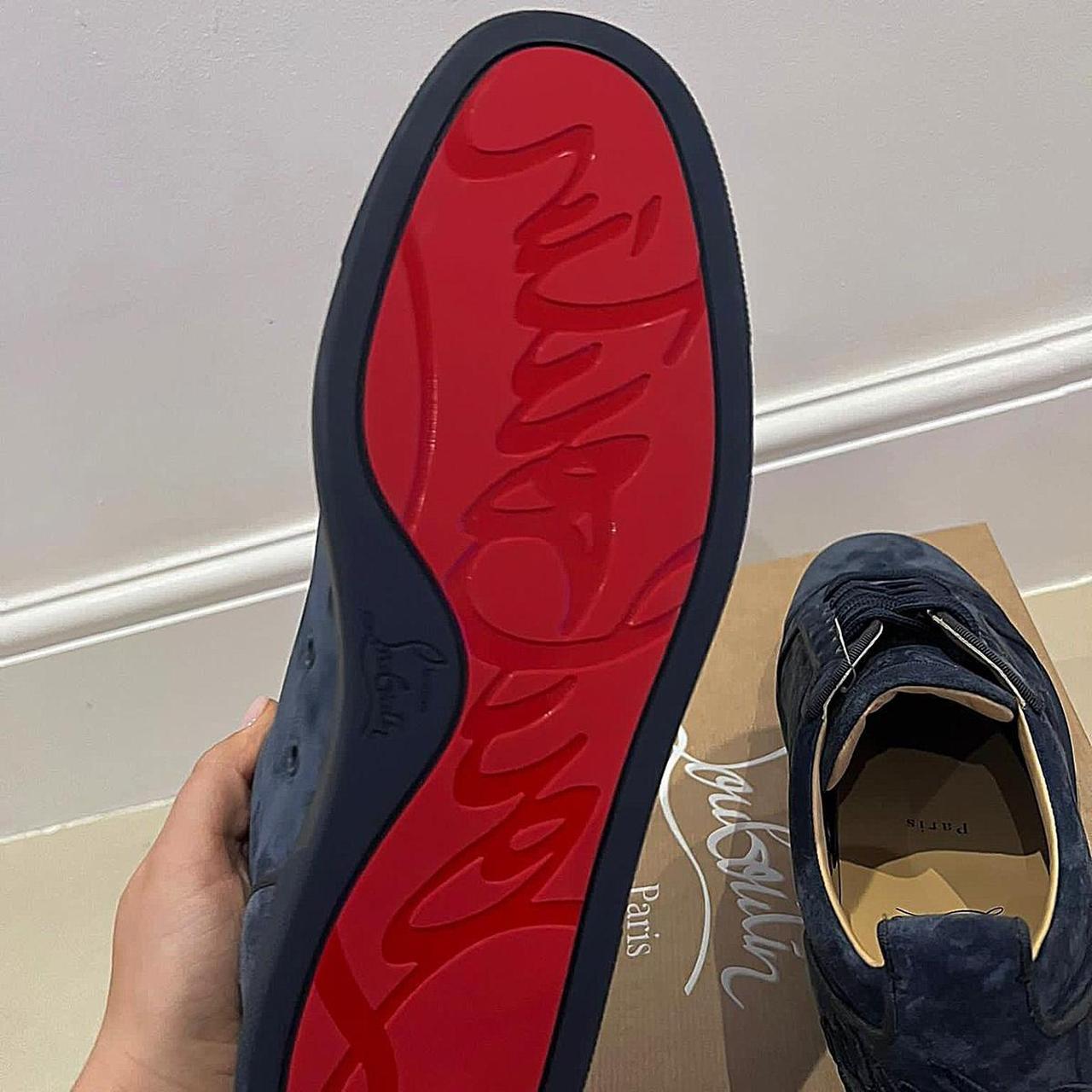 Navy blue suede louboutins brand new with Depop - Main Image