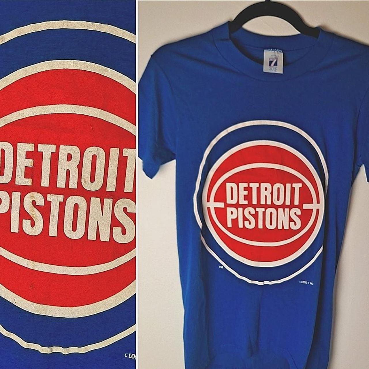 Vintage 90's Detroit Pistons Gray NBA Polo Shirt Size XL 